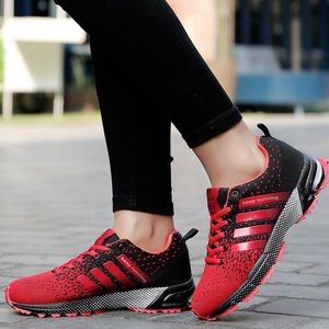 keep running shoes red